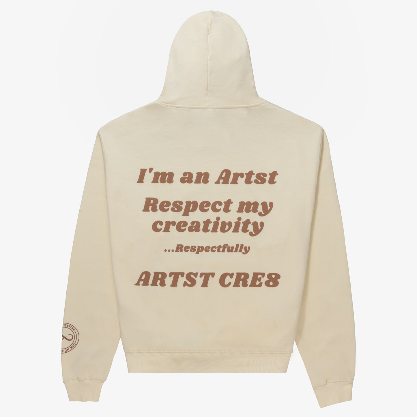 ARTST CRE8 Cream French Terry Hoodie