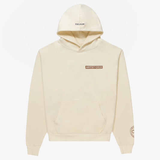 ARTST CRE8 Cream French Terry Hoodie