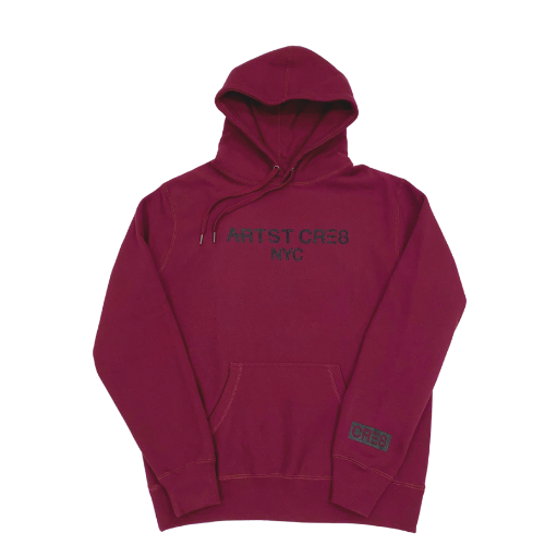 ARTST CRE8 Maroon Classic Hoodie