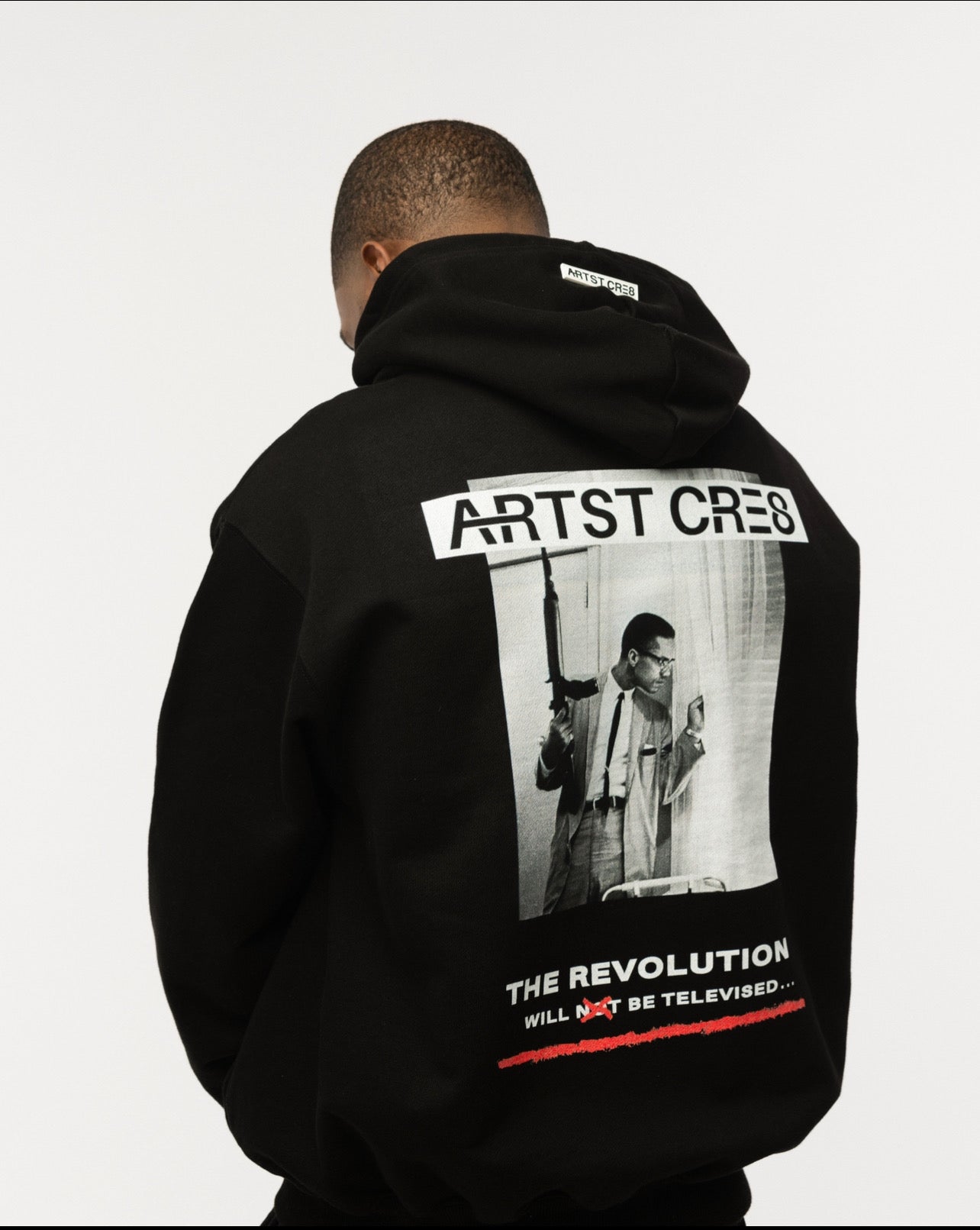 ARTST CRE8 French Terry Black Malcolm Hoodie