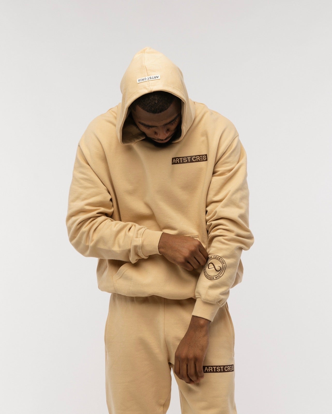 ARTST CRE8 French Terry Tan Hoodie